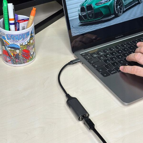 PRZEJŚCIÓWKA USB ETHERNET ADAPTER KARTA SIECIOWA LAN GIGABIT RJ45 1000MBPS zdjęcie 5