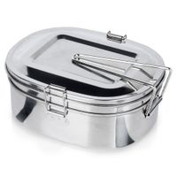 Menażka Turystyczna Kempingowa Harcerska Wojskowa Obiadowa Stalowa Naczynia