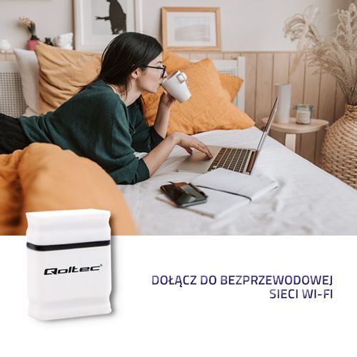 Qoltec Bezprzewodowy Mini Adapter USB Wi-Fi | Standard N na Arena.pl