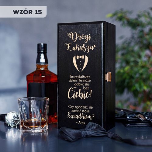 PROŚBA O ŚWIADKOWANIE SKRZYNKA NA ALKOHOL CZY ZOSTANIESZ MOIM ŚWIADKIEM na Arena.pl