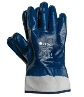 RĘKAWICE ROBOCZE OCHRONNE ROBOCZE BHP OLEJOODPORNE PROOF NITRO ROZ. 10