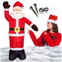 DMUCHANY MIKOŁAJ OGROMNY XXL POMPOWANY Z OŚWIETLENIEM 270 cm DEKORACJA