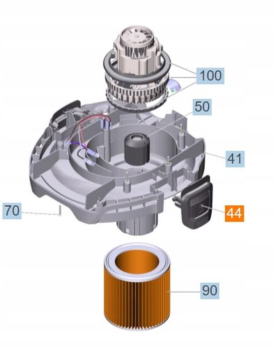 KARCHER WD3 WD 3 zamknięcie zapięcie klapka oryginał na Arena.pl