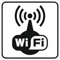 Tabliczka informacyjna Grawerowana 10x10 cm piktogram Strefa Wi-Fi