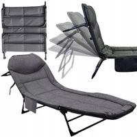 ŁÓŻKO TURYSTYCZNE SKŁADANE LEŻANKA OGRODOWA LEŻAK LEKKIE PRZENOŚNE POLOWE