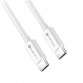 Kabel Forcell USB typ C - USB typ C 3 m biały