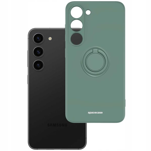 Spacecase Silicone Ring Galaxy S23 Dark Green zdjęcie 2