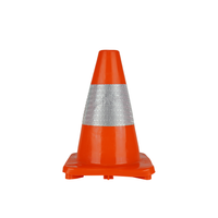 Pachołek drogowy odblaskowy miękki 30cm – elastyczny pachołek ostrzegawczy