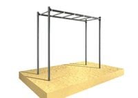 Drążek ogrodowy drabinka gimnastyczna pozioma OCYNK Street workout UNDERFIT UF9883