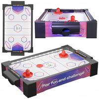 MINI CYMBERGAJ STÓŁ DO GRY OŚWIETLENIE LED AIR HOCKEY PREZENT DLA DZIECI