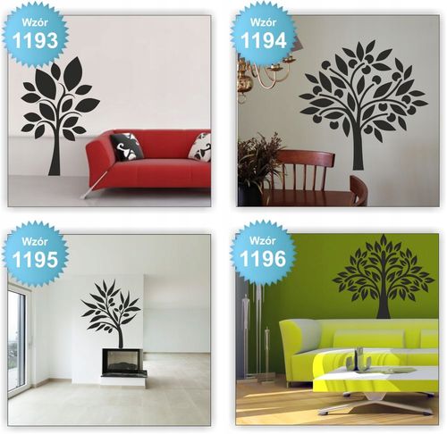 NAKLEJKI na ścianę ścienne DRZEWO drzewa 160cm na Arena.pl