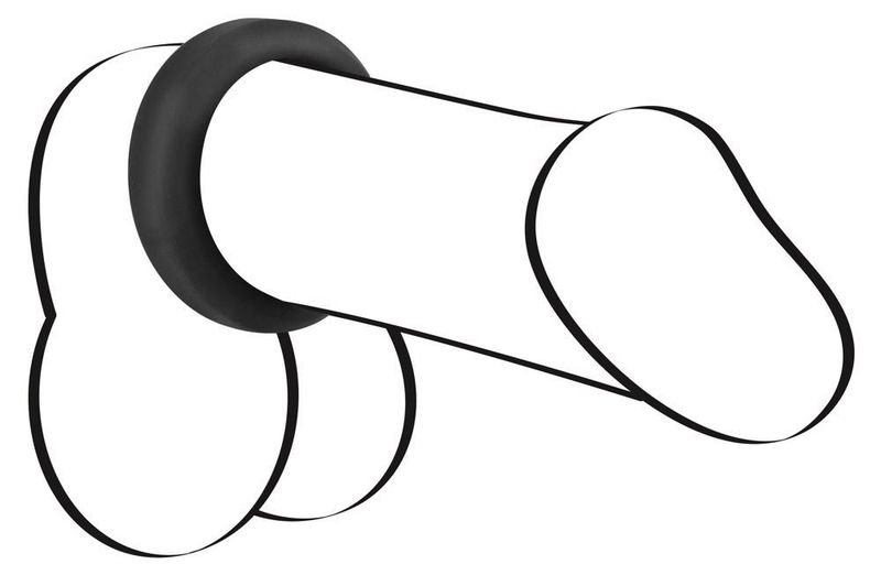 Black Velvets Cock Ring 3.8 Cm zdjęcie 2