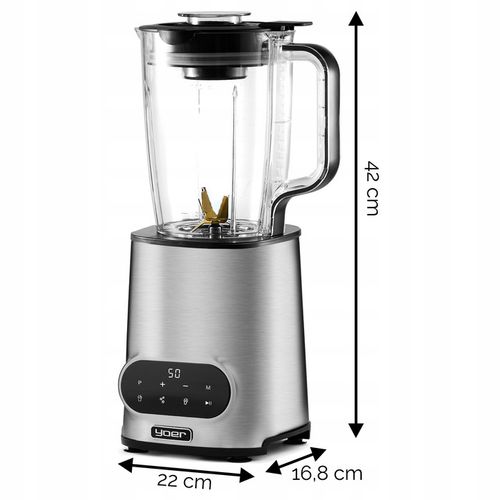 Blender kielichowy automatyczny Yoer 2,4L 2200W Tritan +INOX +Sito do na Arena.pl