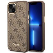 Guess GUHCP14MHG4SHW iPhone 14 Plus 6,7" brązowy/brown hard case 4G Vintage