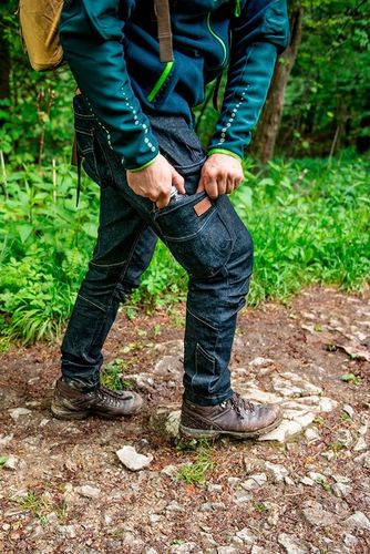 NEO Spodnie Robocze Męskie Jeans z Paskiem - Seria DENIM Stretch MOCNE na Arena.pl