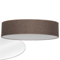Lampa sufitowa plafon natynkowy oprawa abażur klosz brązowy 50 cm