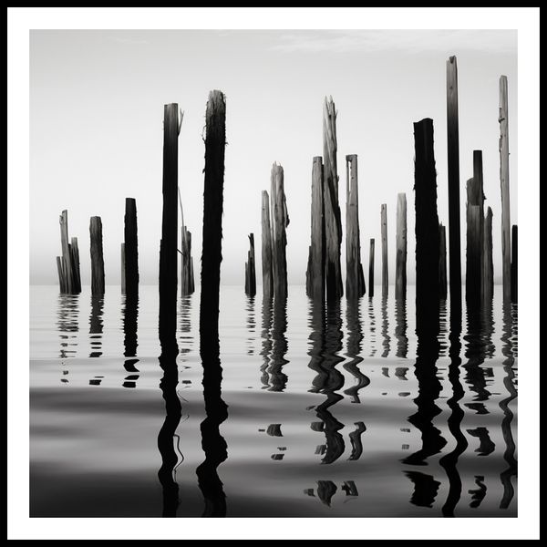 Plakat 100x100cm Refleksje Nad Wodą zdjęcie 3