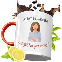 Kubek Pomarańczowy Dla Prawnika Prezent Z Nadrukiem Ze Zdjęciem