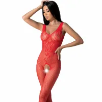 passion bs098 czerwone bodystocking siatkowe, jeden rozmiar