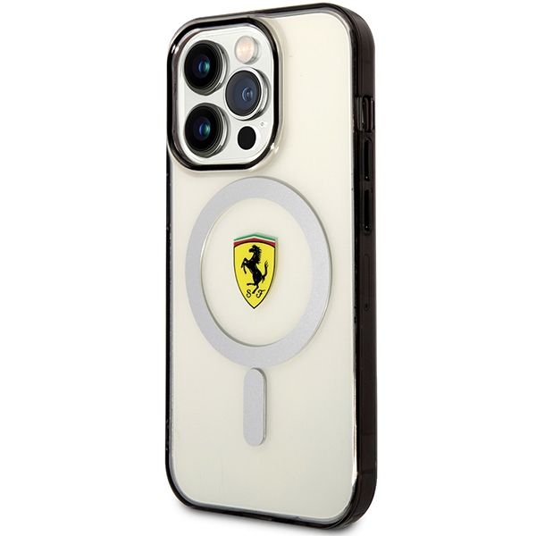 Etui Ferrari do iPhone 14 Pro, Przezroczysty MagSafe zdjęcie 2
