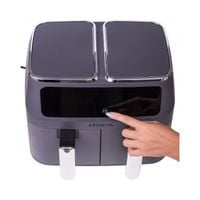 FRYTKOWNICA BEZTŁUSZCZOWA bez oleju Air Fryer duża 2-komorowa 8L 2500W