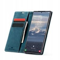 ETUI Z KLAPKĄ DO GALAXY S24 ULTRA SKÓRZANE PORTFEL POKROWIEC ZAMYKANE