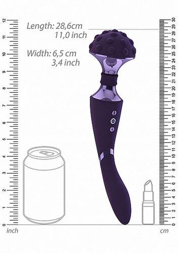 Stymulator- Shiatsu Bendable Massager Wand - Purple na Arena.pl