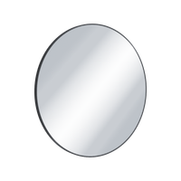Virro lustro łazienkowe 80 cm okrągłe, czarny mat