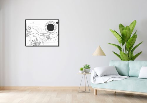 Plakat 76x60,5cm Linearny Pejzaż na Arena.pl