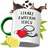 Kubek Zielony Dla Doktora Doktorki Na Prezent Z Nadrukiem Ze Zdjęciem