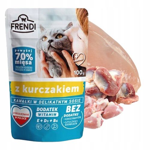 FRENDI Saszetka karma mokra dla kota mix smaków 48 x 100g na Arena.pl