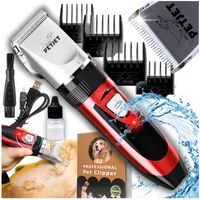 Maszynka trymer do strzyżenia psa kota zestaw groomerski golarka 4 nakładki