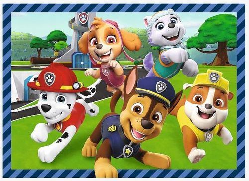 Puzzle PSI PATROL Psie Sprawy Niezależne Układanki 4w1 Duże Obrazki 4+ na Arena.pl