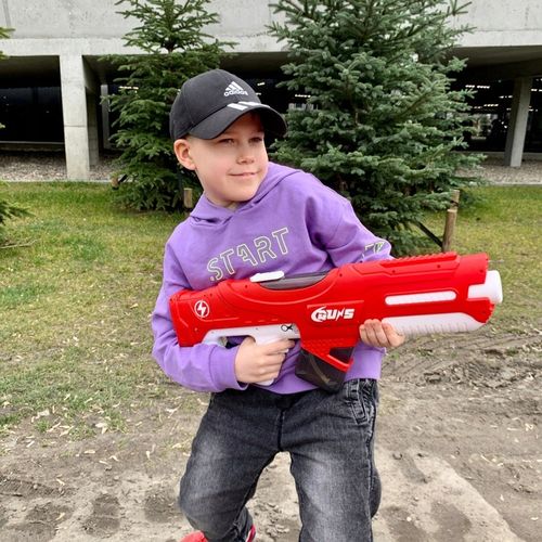 ELEKTRYCZNY DUŻY PISTOLET NA WODĘ MIOTACZ AUTOMATYCZNY WYRZUTNIA WODNA na Arena.pl