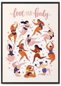 Plakat motywacyjny fitness siłownia 61x91 cm w czarnej ramie