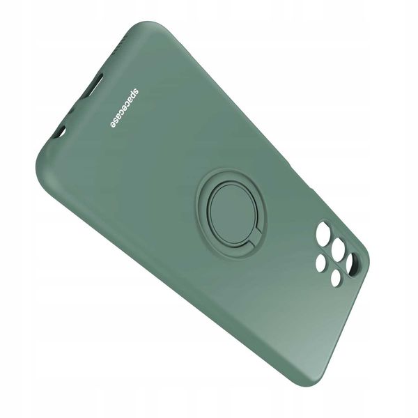 Spacecase Silicone Ring Galaxy A13 4G Dark Green zdjęcie 6