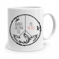 Kubek Prezent Wędkarza Rybaka Branie Zaczyna Się Z Nadrukiem Ze Zdjęciem