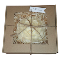 Box Świeca Sojowa Prezent Duża Piwonia Dzień Babci Dziadka Walentynki