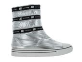Juicy Couture Śniegowce damskie - Calinda Shiny - rozmiar 40 - Srebrne buty