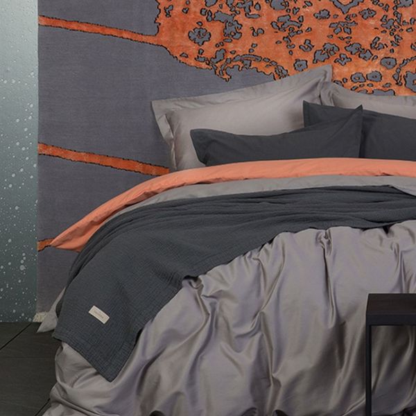 Pościel Solid New Black Sand DecoFlux 160x200 cm zdjęcie 1
