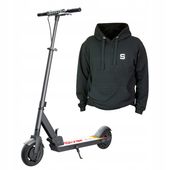 Hulajnoga Siver City 250 W 20 km/h + Bluza męska SIVER, rozmiar M/L, czarna