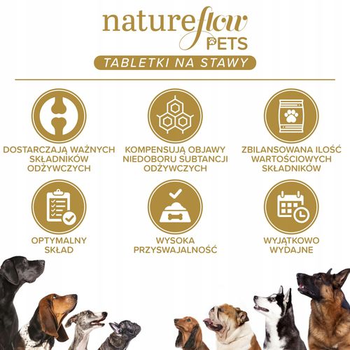Suplement diety dla psów na stawy NatureFlow Pets na Arena.pl