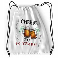 Plecak Urodziny 45 45Te Sportowy Szkolny Worek Z Nadrukiem Ze Zdjęciem