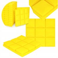 Pianka akustyczna KOSTKA wypukła 30x30x5 cm Panel wygłuszający BUFFO Żółty