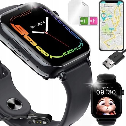 ZEGAREK SMARTWATCH YOUNG SIM PL LOKALIZATOR GPS + WIFI + LBS SIEĆ 4G na Arena.pl
