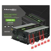 Qoltec Przetwornica napięcia 2000W  4000W 12V na 230V Czysty Sinus