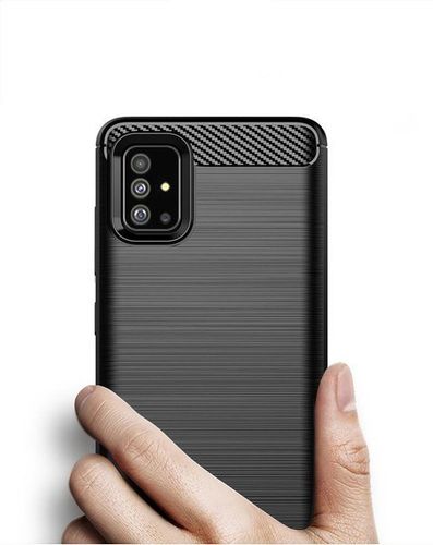 Etui Back Case Carbon do Samsung Galaxy A71 czarny na Arena.pl