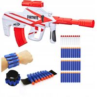 NERF FORTNITE ZESTAW SNAJPERKA B-AR AUG + 30 STRZAŁEK + OPASKA