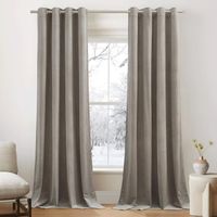 PONY DANCE Zasłony Zaciemniające 2 sztuki Szarobrązowe 240 x 132 cm
