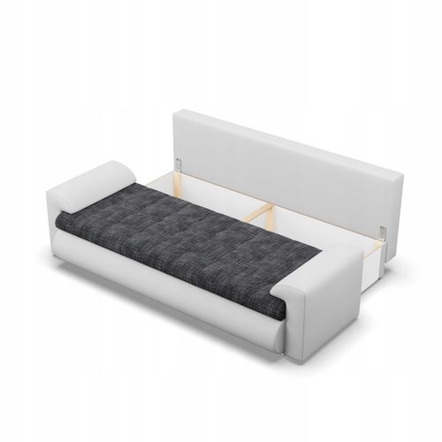 KANAPA FORESTA PLECIONKA BIAŁY POPIEL Rozkładana Wygodna Funkcja Spania na Arena.pl